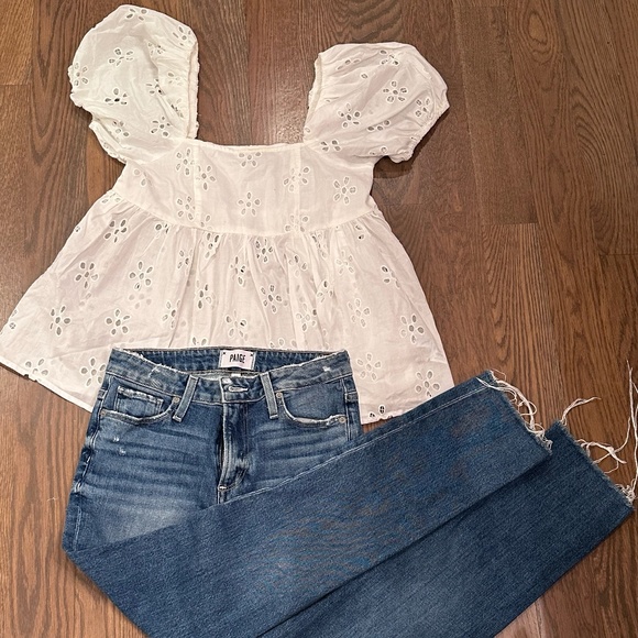 ASOS Tops - Asos Design White Puff Sleeve Top